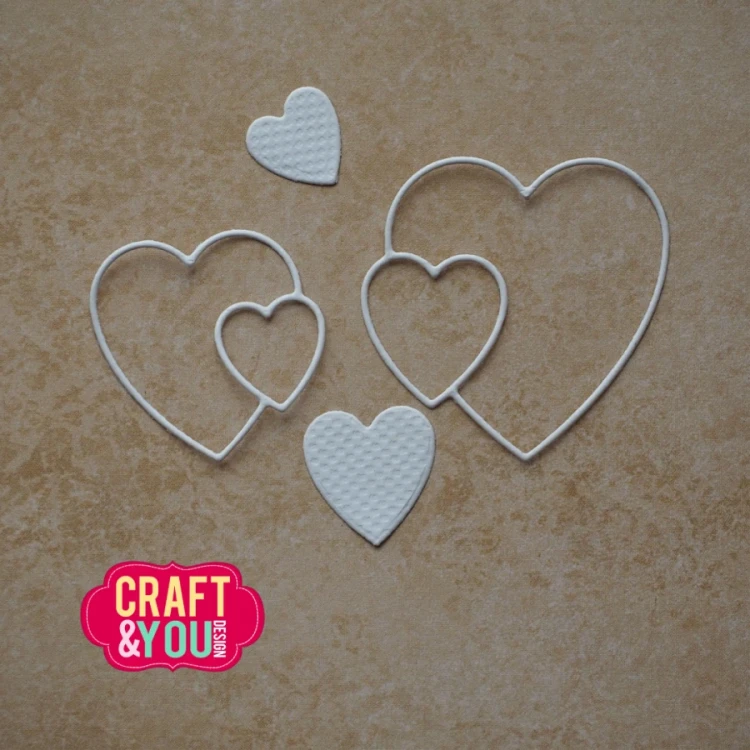 Wykrojniki Serca by Gosia CW399 Craft&amp;You Design