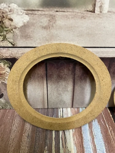 Zestaw Ramka frezowana i owal 9.2x8cm HDF D00322 Dekor Wood