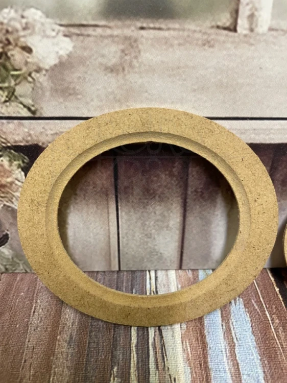 Zestaw Ramka frezowana i owal 9.2x8cm HDF D00322 Dekor Wood
