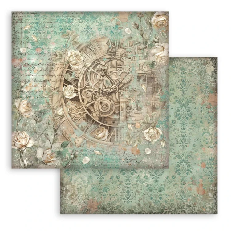 Zestaw papierów do scrapbookingu 20x20 Gardens Of Time Tła SBBS142 Stamperia