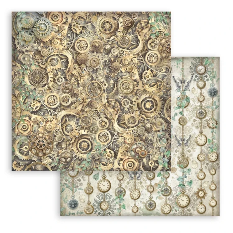 Zestaw papierów do scrapbookingu 20x20 Gardens Of Time Tła SBBS142 Stamperia
