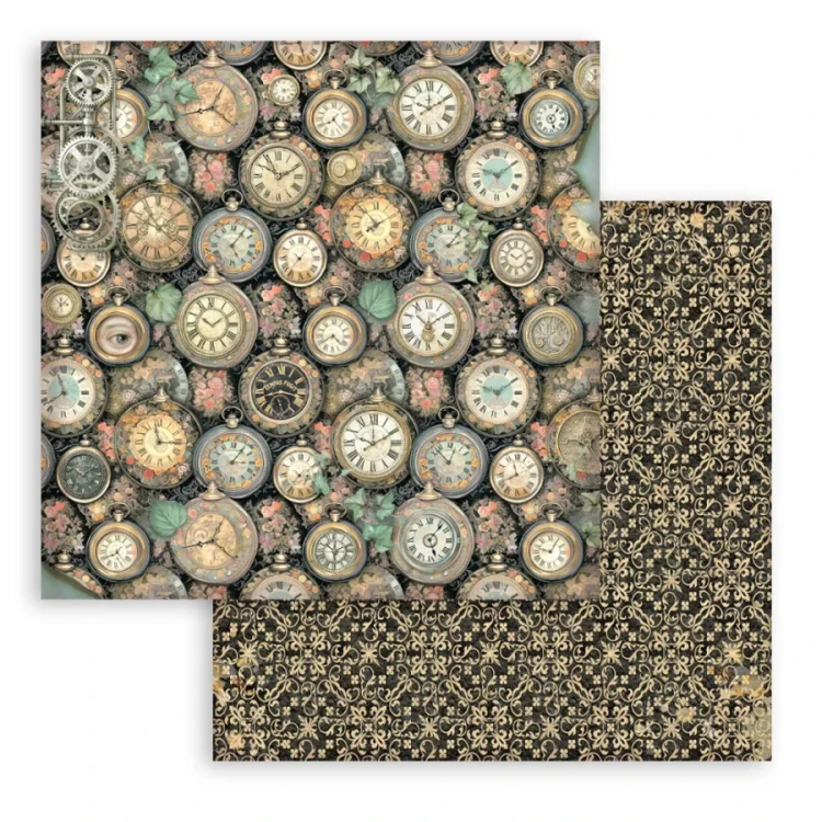 Zestaw papierów do scrapbookingu 20x20 Gardens Of Time Tła SBBS142 Stamperia
