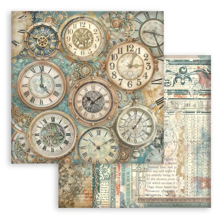 Zestaw papierów do scrapbookingu 20x20 Gardens Of Time Tła SBBS142 Stamperia