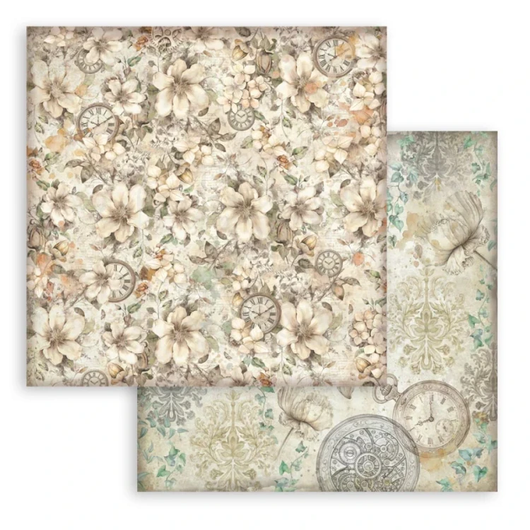 Zestaw papierów do scrapbookingu 20x20 Gardens Of Time Tła SBBS142 Stamperia
