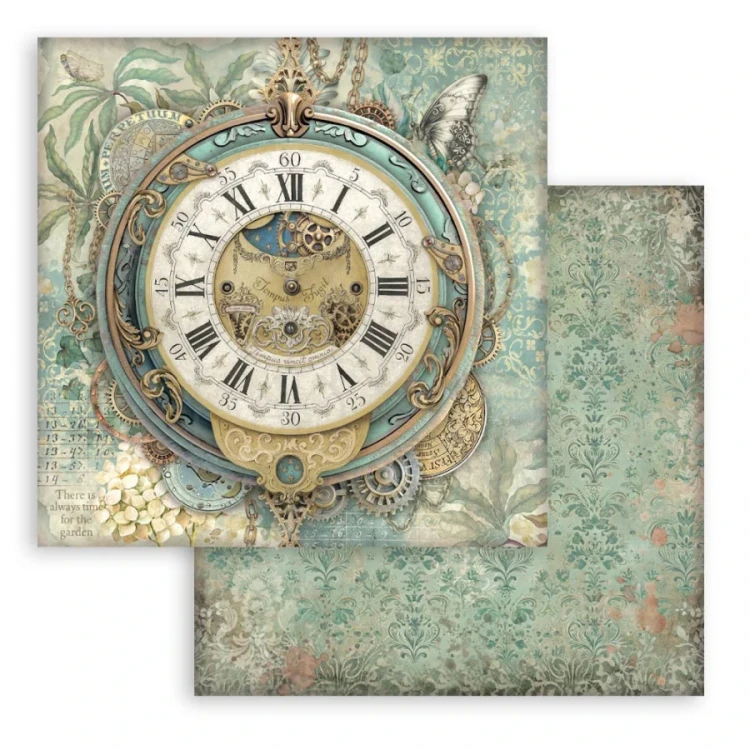 Zestaw papierów do scrapbookingu 20x20 Gardens Of Time SBBS141 Stamperia