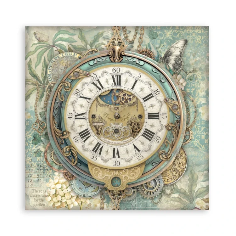 Zestaw papierów jednostronnych do scrapbookingu 20x20 Gardens Of Time SBBSXB24 Stamperia