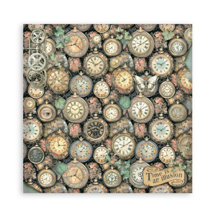 Zestaw papierów jednostronnych do scrapbookingu 20x20 Gardens Of Time SBBSXB24 Stamperia