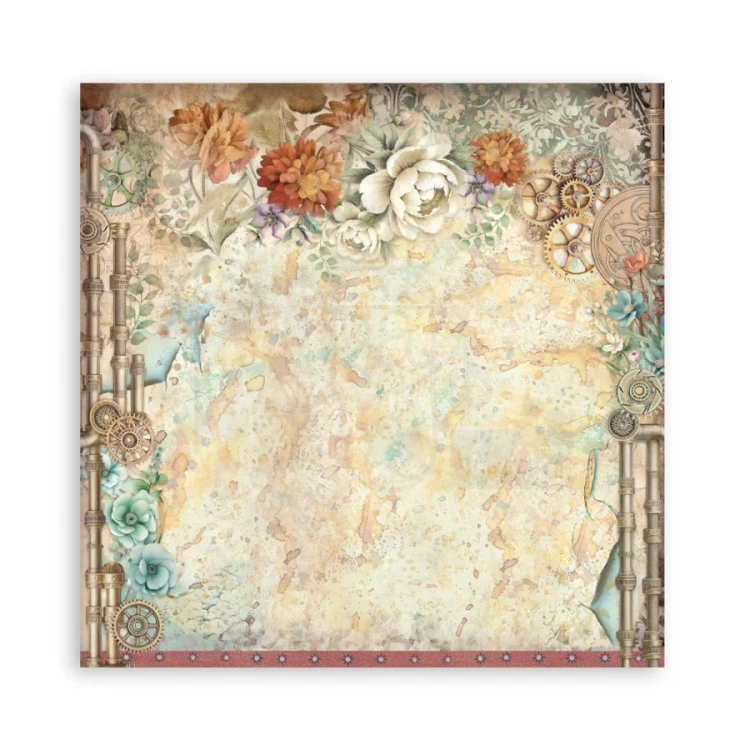 Zestaw papierów jednostronnych do scrapbookingu 20x20 Gardens Of Time SBBSXB24 Stamperia