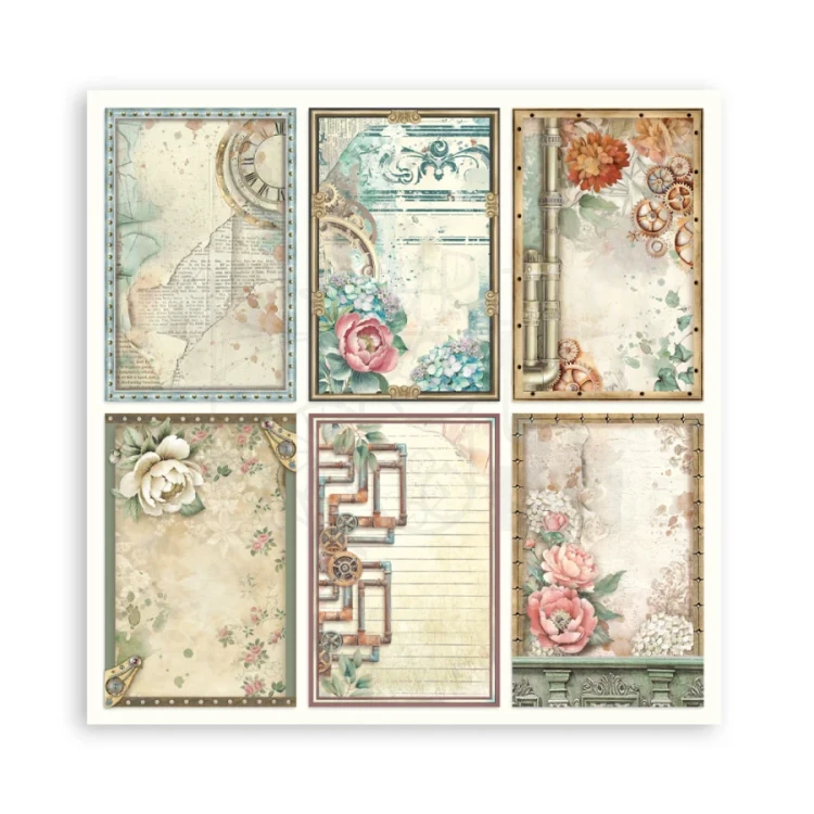 Zestaw papierów jednostronnych do scrapbookingu 20x20 Gardens Of Time SBBSXB24 Stamperia