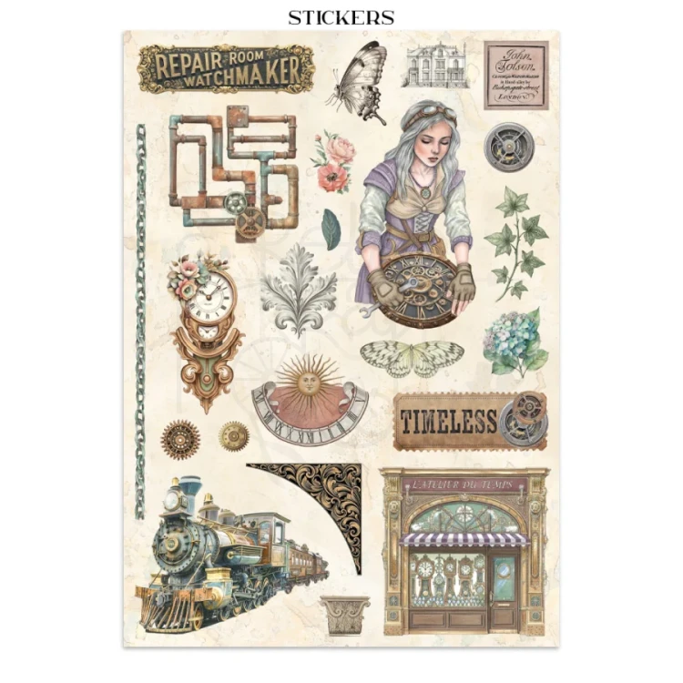 Junk Journal A4 Gardens Of Time SBJK17 Stamperia