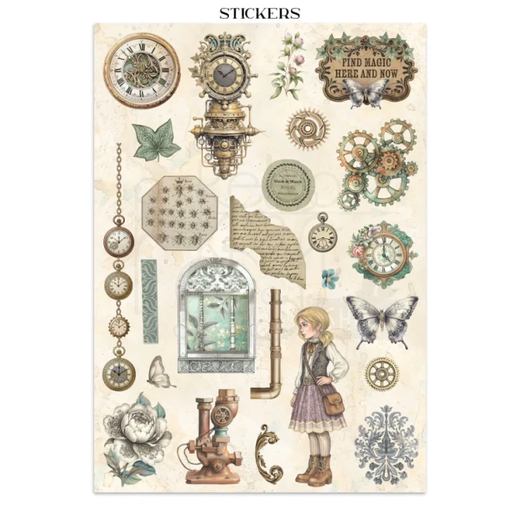 Junk Journal A4 Gardens Of Time SBJK17 Stamperia