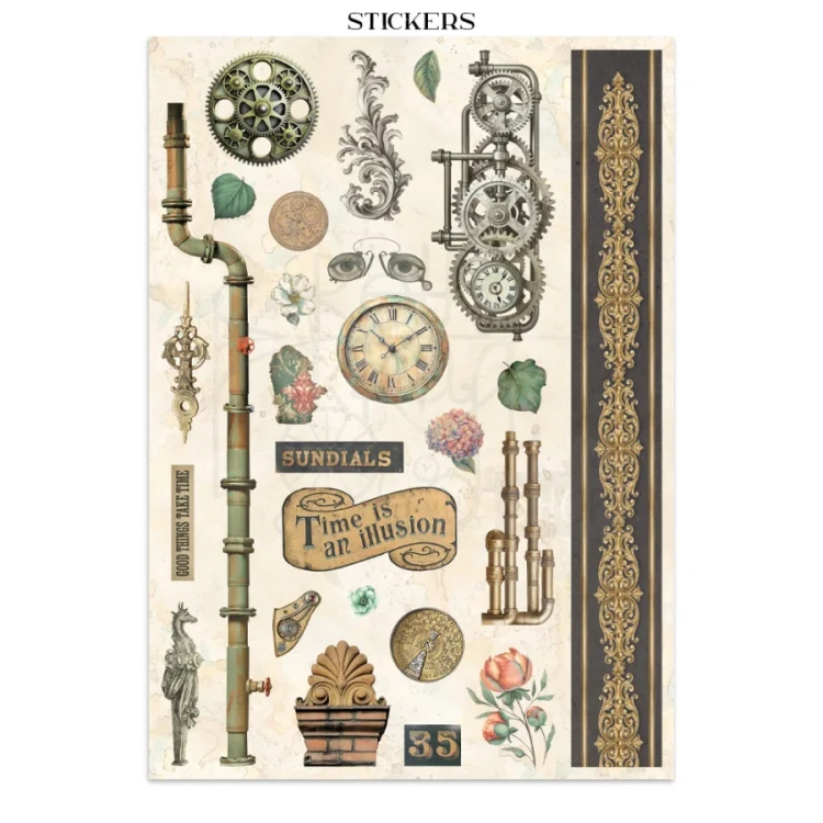 Junk Journal A4 Gardens Of Time SBJK17 Stamperia
