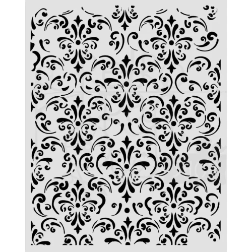 Szablon maska 20x25cm Gardens Of Time Tapeta arabeska KSTD205 Stamperia