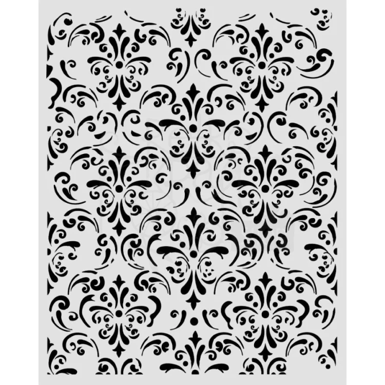 Szablon maska 20x25cm Gardens Of Time Tapeta arabeska KSTD205 Stamperia