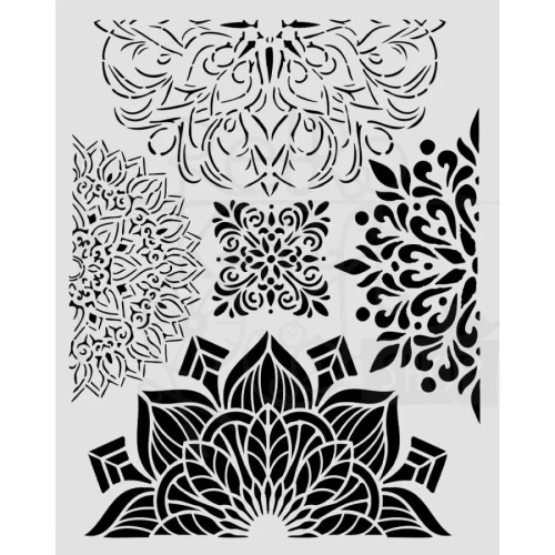 Szablon maska 20x25cm Gardens Of Time Koronki KSTD204 Stamperia