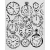 Szablon maska 20x25cm Gardens Of Time Zegary KSTD203 Stamperia