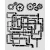 Szablon maska 20x25cm Gardens Of Time Rury KSTD202 Stamperia