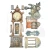 Foremka silikonowa A5 Gardens Of Time Zegar stary KACMA609 Stamperia