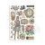 Papier washi A5 Gardens Of Time 8 arkuszy SBW32 Stamperia