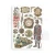 Papier washi A5 Gardens Of Time 8 arkuszy SBW32 Stamperia