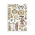 Papier washi A5 Gardens Of Time 8 arkuszy SBW32 Stamperia
