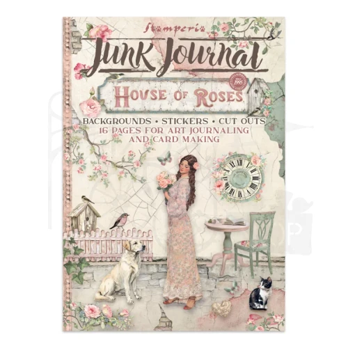 Junk Journal A4 House Of Roses SBJK19 Stamperia