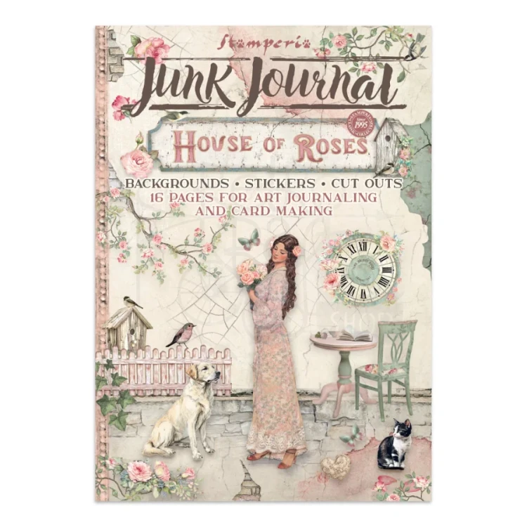 Junk Journal A4 House Of Roses SBJK19 Stamperia