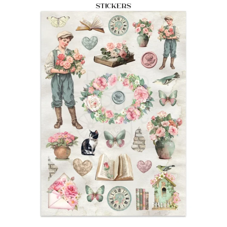 Junk Journal A4 House Of Roses SBJK19 Stamperia