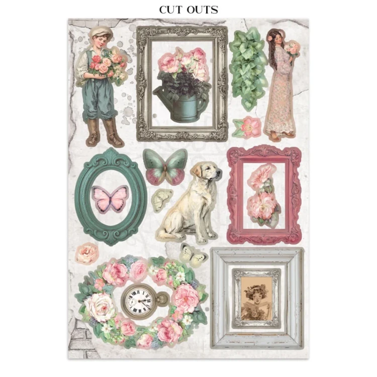 Junk Journal A4 House Of Roses SBJK19 Stamperia