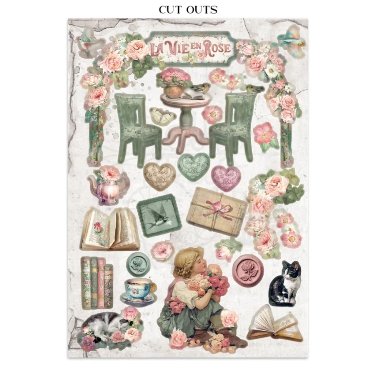 Junk Journal A4 House Of Roses SBJK19 Stamperia