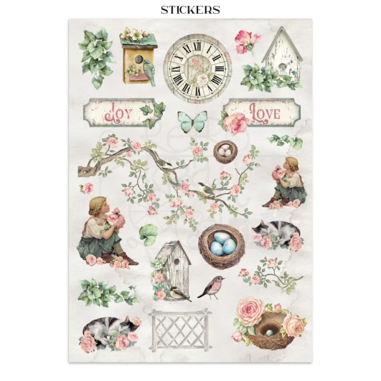 Junk Journal A4 House Of Roses SBJK19 Stamperia