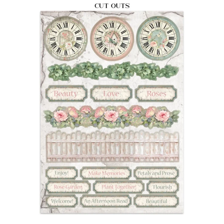 Junk Journal A4 House Of Roses SBJK19 Stamperia