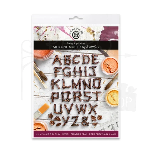 Foremka silikonowa Twig Alphabet by Katy Sue DM0070-CS Cosmic Shimer