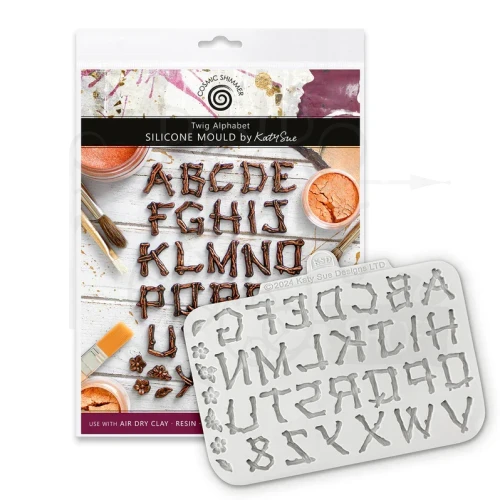 Foremka silikonowa Twig Alphabet by Katy Sue DM0070-CS Cosmic Shimer