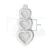 Foremka silikonowa Ornate Heart Trio by Katy Sue CE0151-CS Cosmic Shimer