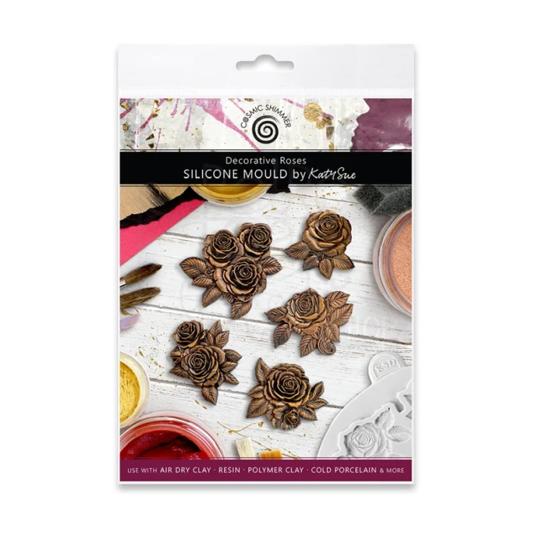Foremka silikonowa Decorative Roses by Katy Sue CE0149-CS Cosmic Shimer