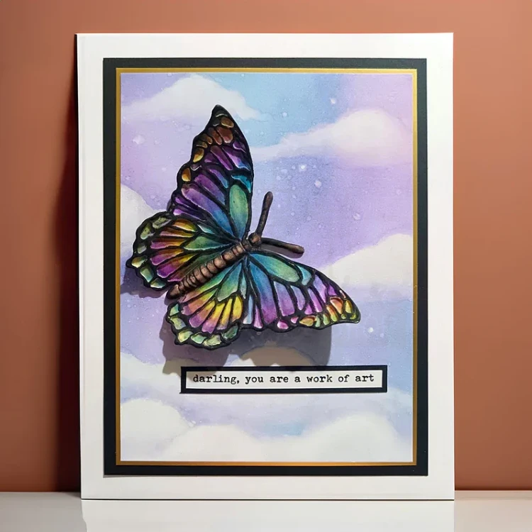 Foremka silikonowa Majestic Butterfly by Katy Sue CE0147-CS Cosmic Shimer