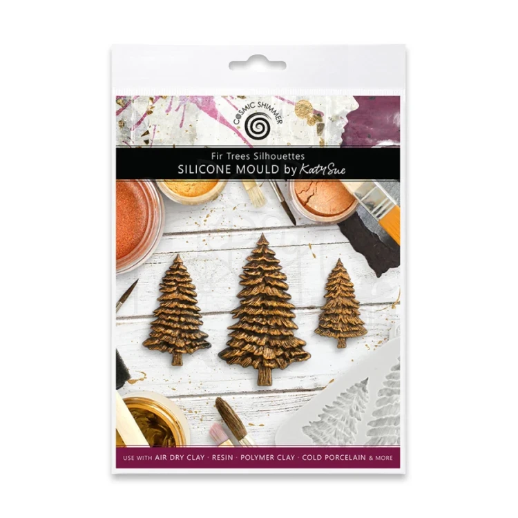 Foremka silikonowa Fir Trees Silhouettes by Katy Sue CE0052-CS Cosmic Shimer