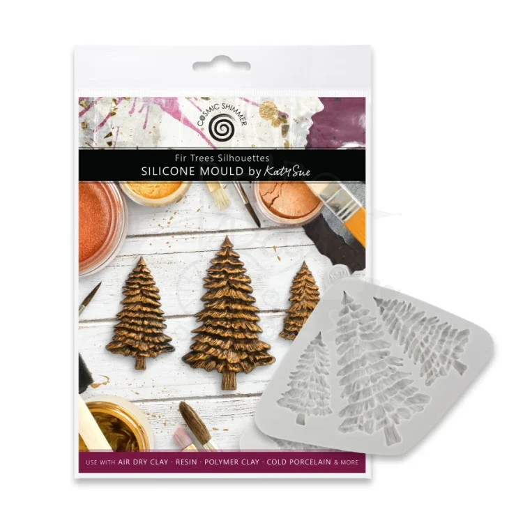 Foremka silikonowa Fir Trees Silhouettes by Katy Sue CE0052-CS Cosmic Shimer