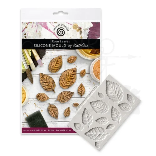 Foremka silikonowa Rose Leaves by Katy Sue CE0050-CS Cosmic Shimer