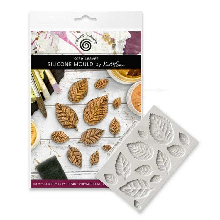 Foremka silikonowa Rose Leaves by Katy Sue CE0050-CS Cosmic Shimer