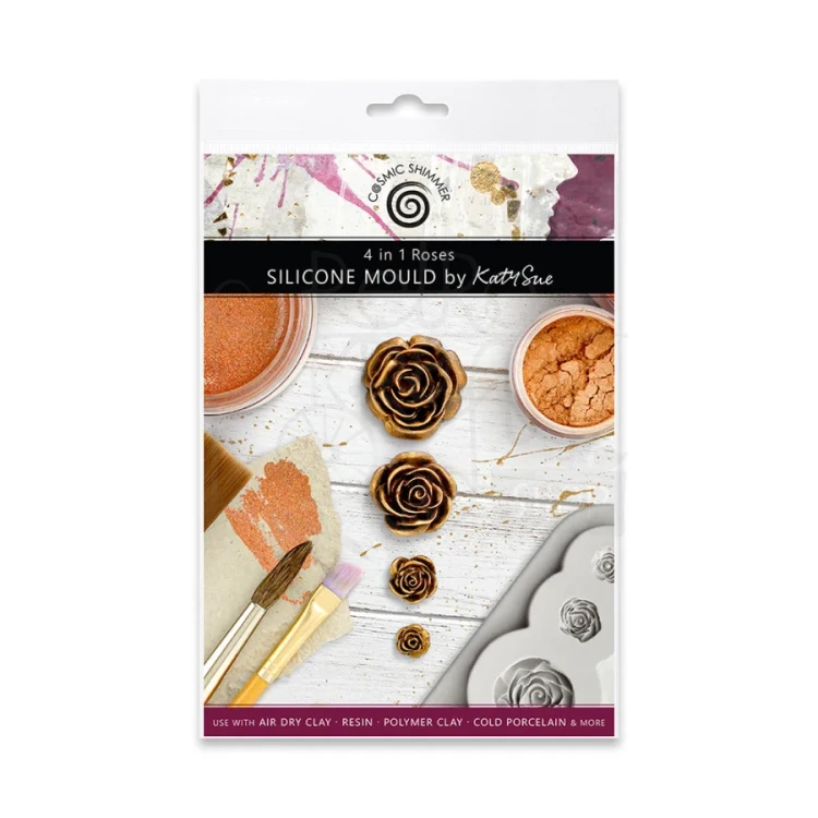 Foremka silikonowa 4 in 1 Roses by Katy Sue CA0034B-CS Cosmic Shimer