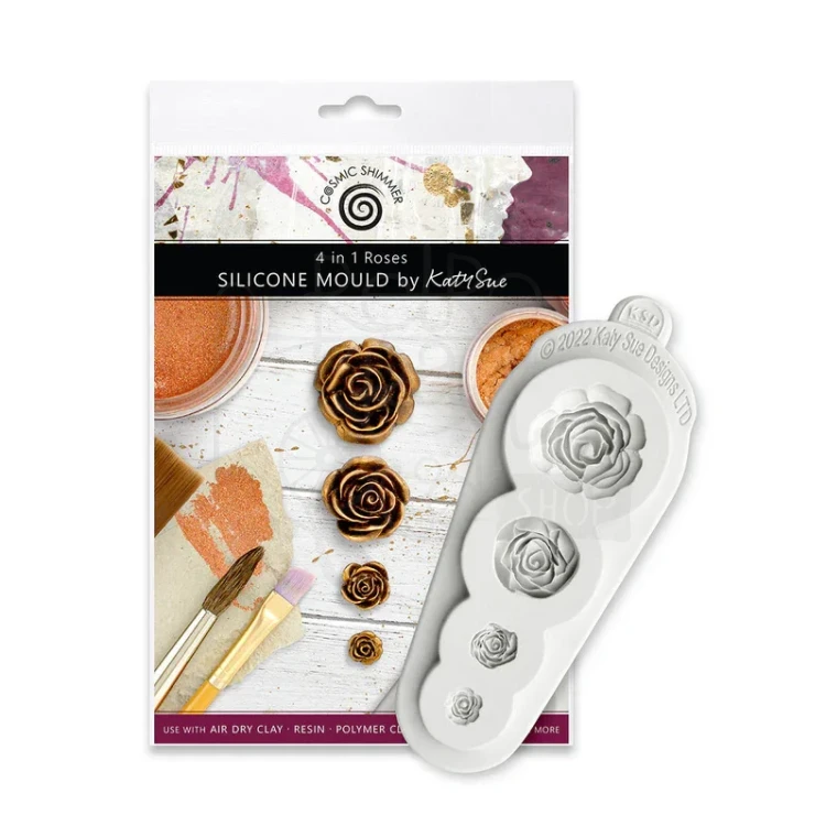 Foremka silikonowa 4 in 1 Roses by Katy Sue CA0034B-CS Cosmic Shimer
