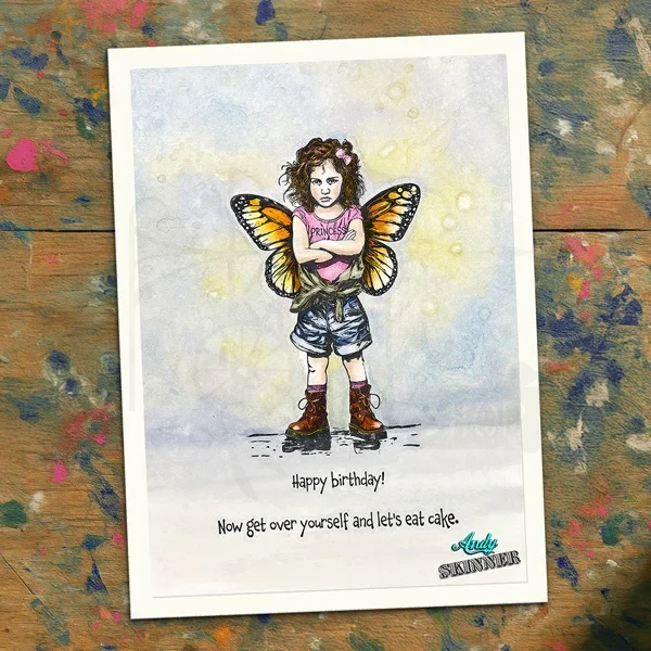 Stempel gumowy kauczukowy Princess Attitude by Andy Skinner 07-0077-AS Cosmic Shimer