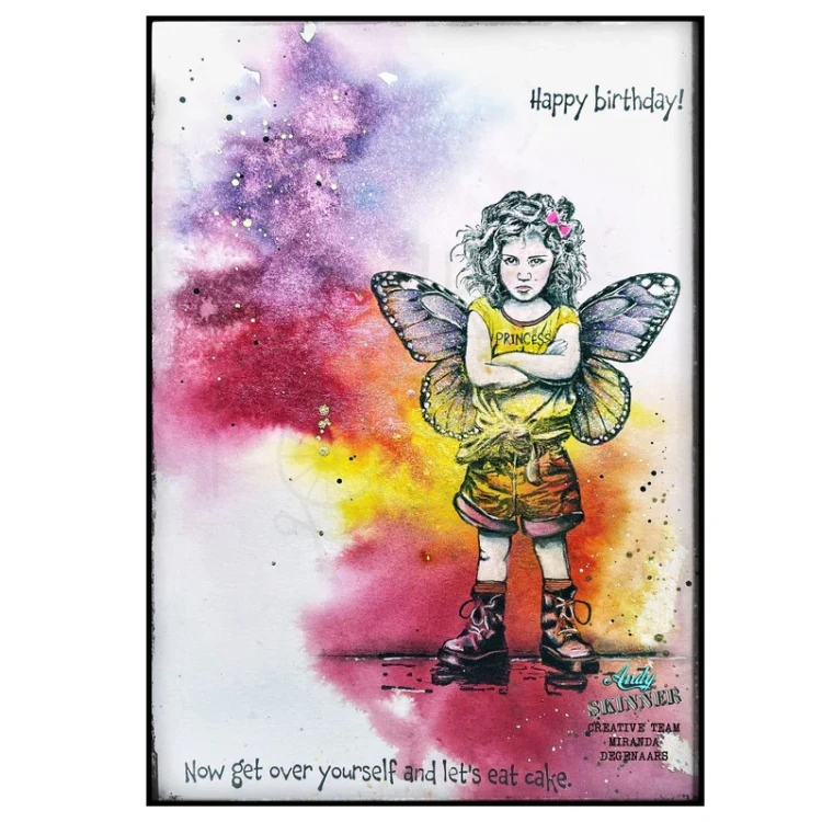 Stempel gumowy kauczukowy Princess Attitude by Andy Skinner 07-0077-AS Cosmic Shimer