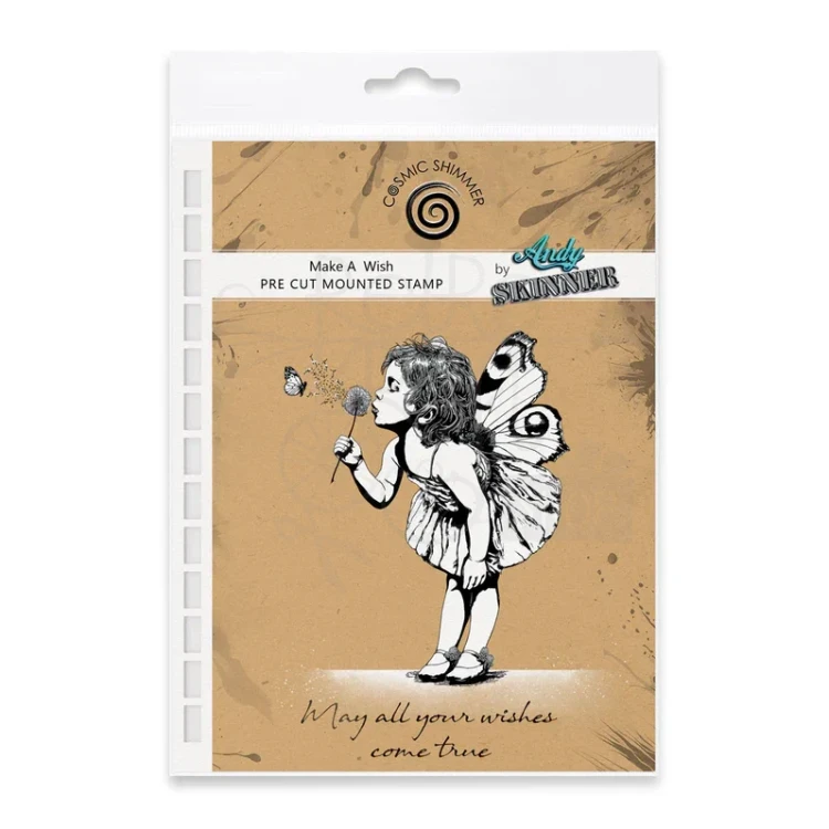 Stempel gumowy kauczukowy Make a Wish by Andy Skinner 07-0080-AS Cosmic Shimer