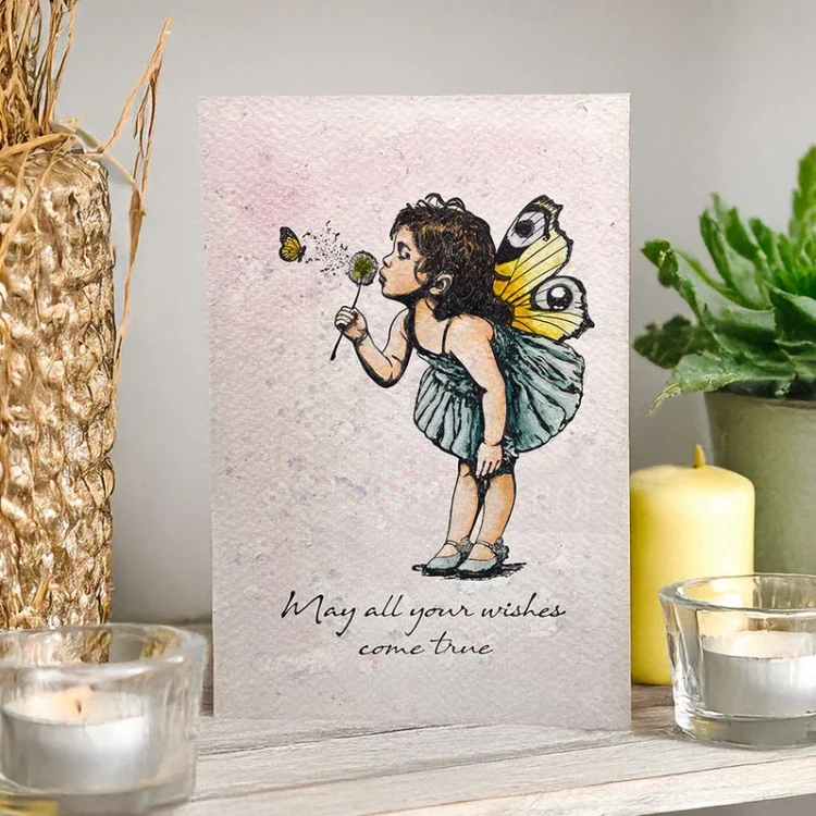 Stempel gumowy kauczukowy Make a Wish by Andy Skinner 07-0080-AS Cosmic Shimer