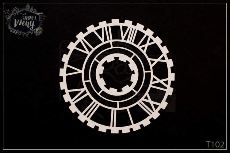 Tekturka Steampunkove Reniferove Zegar 11 cm Fabryka Weny