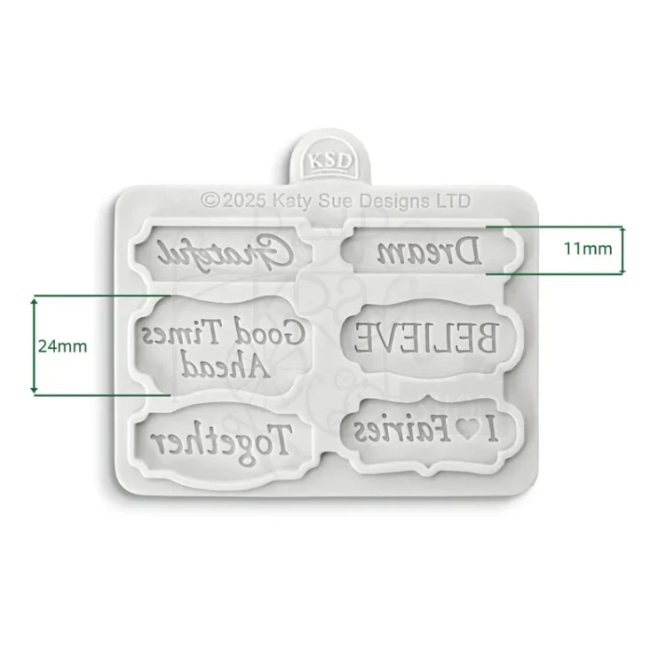 Foremka silikonowa Believers Mini Plaques by Katy Sue CE0157-CS Cosmic Shimer