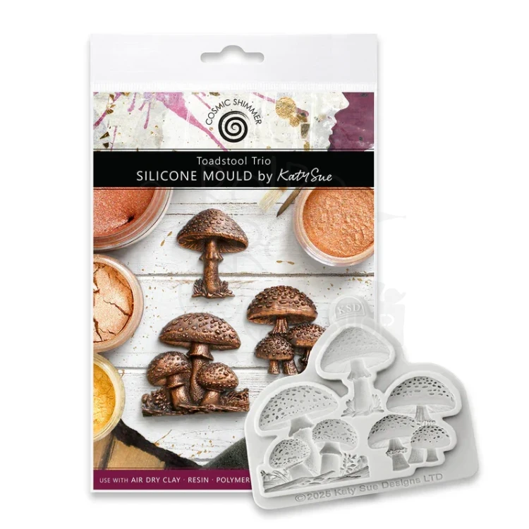 Foremka silikonowa Toadstool Trio by Katy Sue CE0156-CS Cosmic Shimer